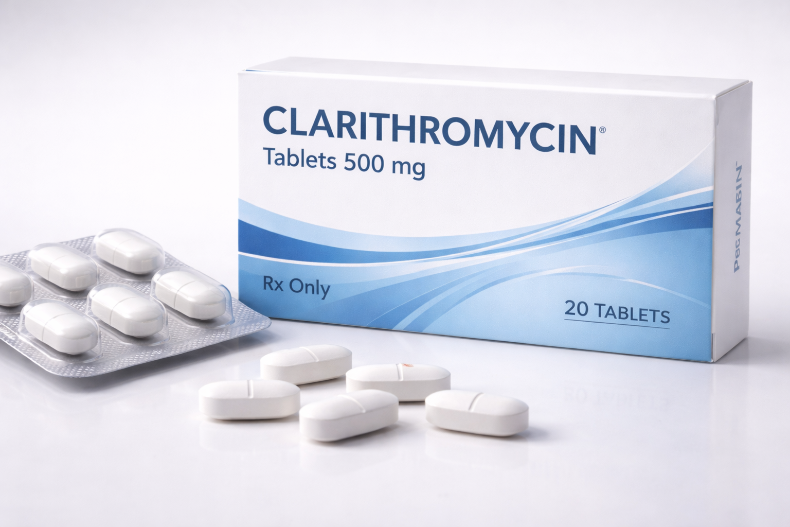 diagram showing how clarithromycin works against bacteria